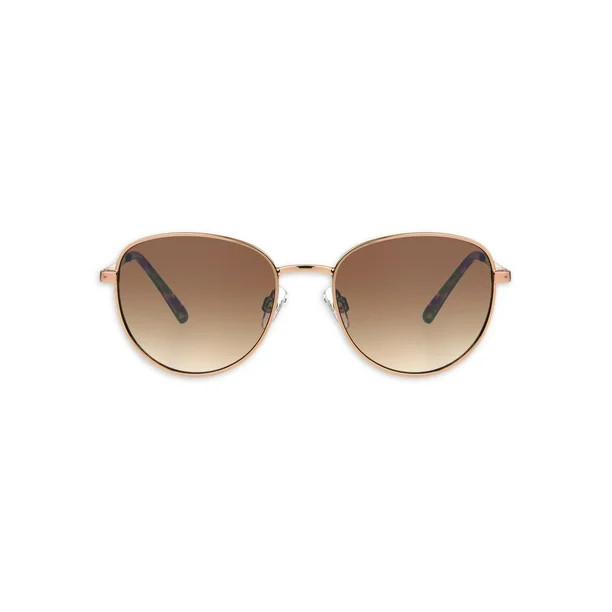 Foster Grant Ladies Round Bronze Sunglasseses - Walmart.com | Walmart (US)