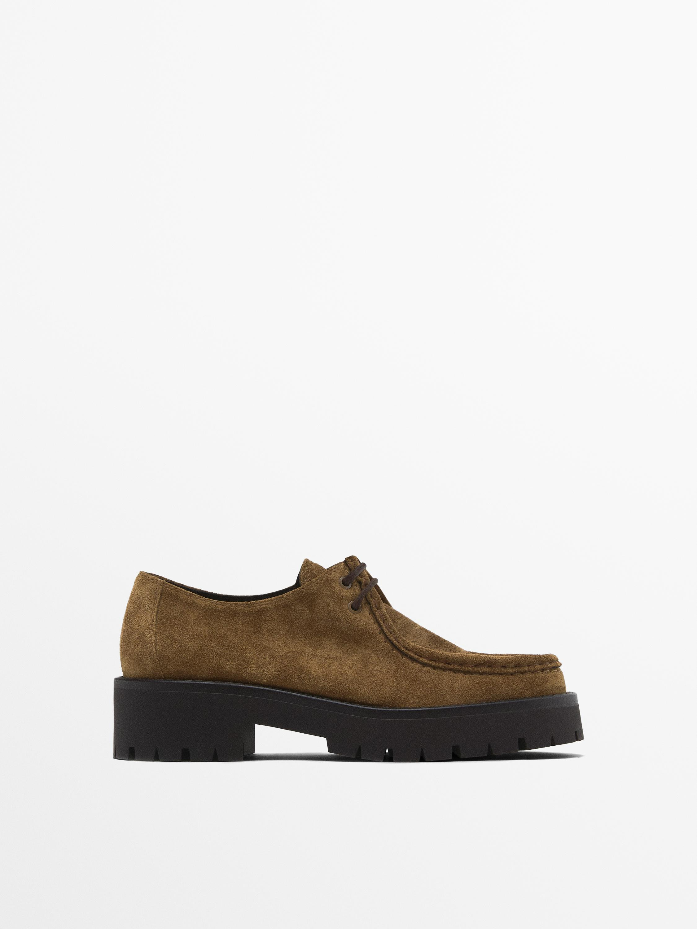 Flats with moc toe | Massimo Dutti US
