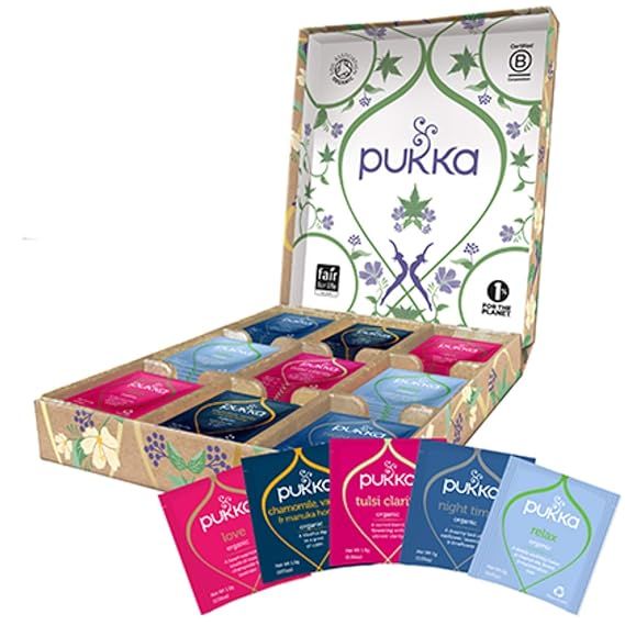 Pukka Organic Tea Bags, Relax Selection Box Herbal Tea, Perfect for Inner Harmony, 45 Tea Bags | Amazon (US)