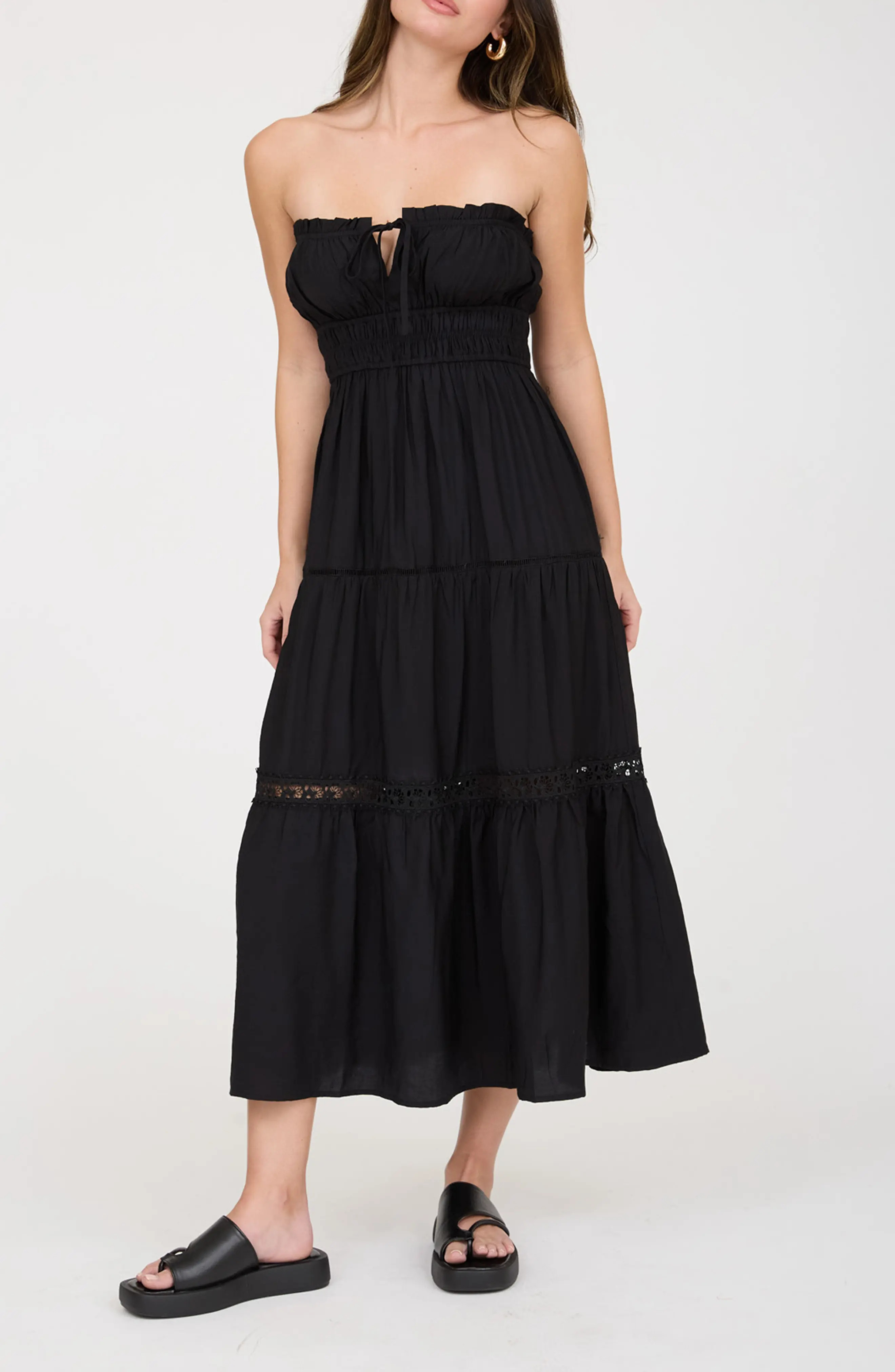 Strapless Midi Dress (Women) | Nordstromrack | Nordstrom Rack