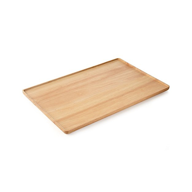 Merge Large Wood Tray + Reviews | Crate and Barrel | Crate & Barrel