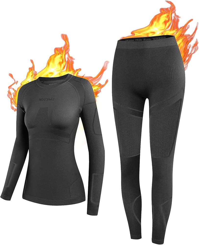 NOOYME Thermal Underwear Base Layer for Women | Amazon (US)