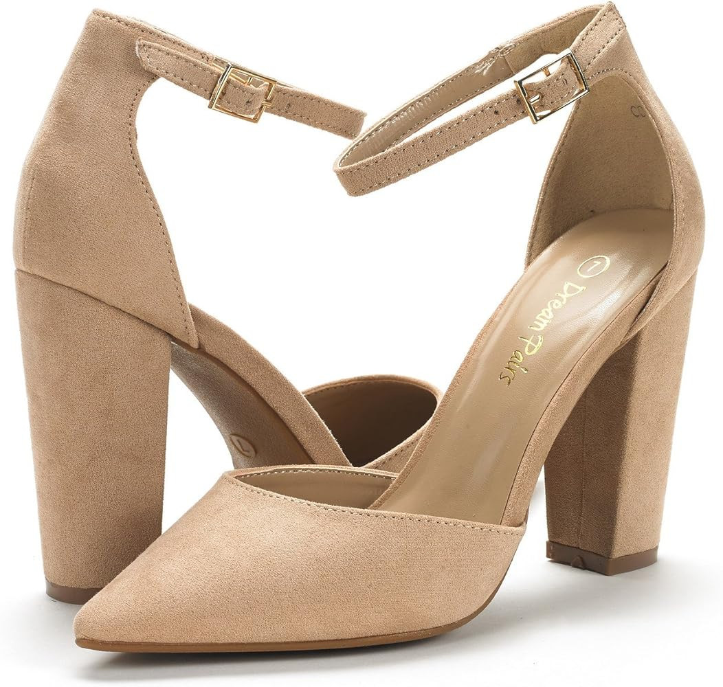 DREAM PAIRS Women's Coco Pointed Toe High Heels Pump Shoes | Amazon (US)