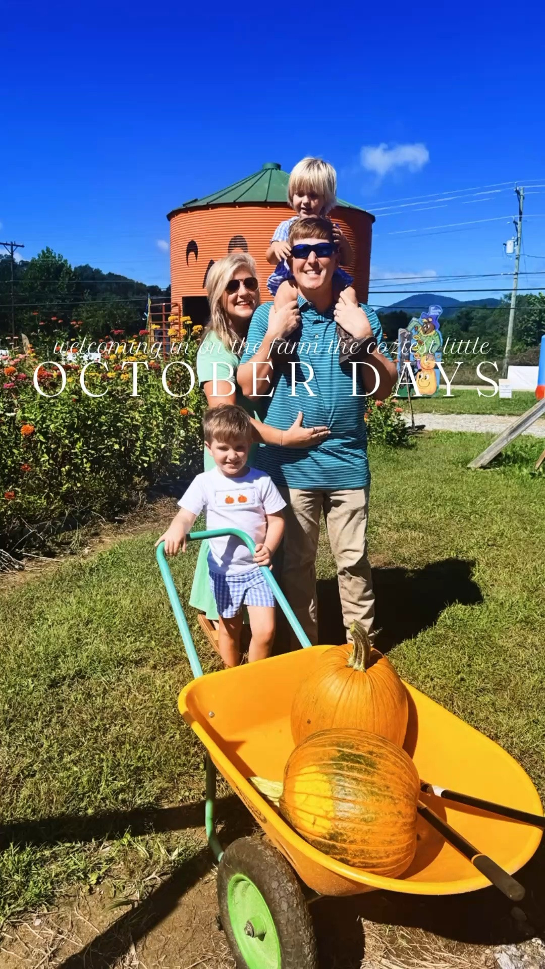 h a p p y  f i r s t  o f  o c t o b e r 🎃☕️🍂🧺🎨🪑🫟🖍️🏃‍♀️🐓🍎📝✂️🖼️🤩🖌️📓🌅🤠🌾 #hellooctober #octoberfirst #welcomeoctober #sahmonafarm #homeschoolingonthefarm 

Nothing better than a sunrise 🌄 morning run 🏃‍♀️ to welcome in 🪿 the brand new month!! 🌾 Morning front porch pumpkin 🎃 stories 📖 and books 📚 to say hellooooo 👋🏼 to OCTOBER!!! 🍁🤠🧡

Andddd you know you’re a boy mama 🩵 when you’re out watching your babies 👶🏼 playing outside in the backyard 🐓 before we even eat breakfast 🍳 hahahaha 🌞- this is the life!! 👏🏽 Oh and Judson picked me some pretty flowers 🌼- how lucky am I!! 😍 Plus, always dreamed of having an upstairs playroom nook 🚪 and this view of the farm 🌾 is unmatched!! These little playing cowboys 🤠 have mama’s wholeeee heart!!! ❤️ 

Started some homeschool preschool journaling 📓 with Judson today ✏️ and he loved it!!! 😍 Such a smartie!!! 🤩 Look at what he drew 🖍️ and wrote ✍️ about the prompt - “what do you like about fall?” 🍂🧺🍁 And yes, I linked our favorite journal 📔 paper 📝 for y’all over on my LTKit app - y’all seem to love all the homeschool 🍎 links 🔗 I share!! 🧡

Andddd got started on a fun fall 🍁 themed handprint 👋🏼 craft 🎨- these boys loveeee doing these (& so does this former kindergarten teacher 👩‍🏫 haha)!! 🤩🫟 Stay tuned probably tomorrow 🤭 to see what we turn it into!! 🖼️🖌️🍂 Messy hands covered in paint 🫟, handprint artwork covering my kitchen table 🪑 to be cut out ✂️, and happy littles 👶🏼 running around… the days little Emily always dreamed of!!! 🥹🥲