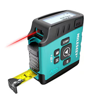MILESEEY DT20 130-ft Digital Laser Distance Measurer 16-ft Auto Lock Tape Measure | Lowe's