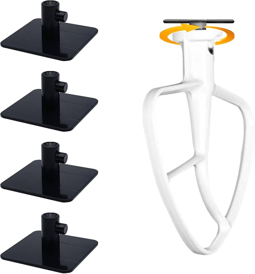 Stand Mixer Attachment Holders Compatible with Kitchenaid Mixer Accessories (Black) | Amazon (US)