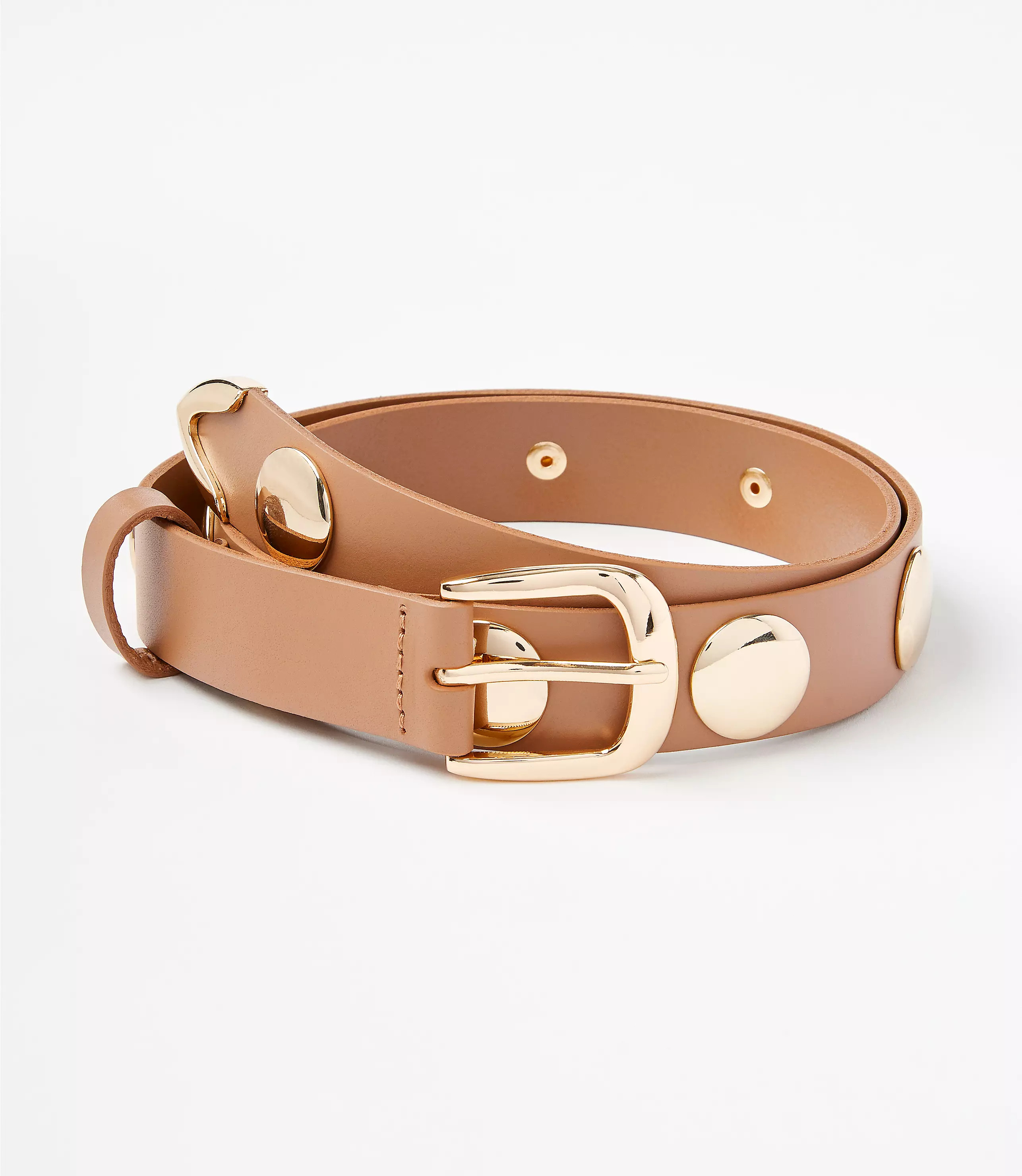 Studded Leather Belt | LOFT