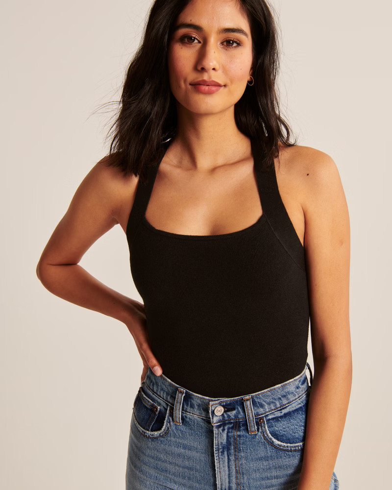 Women's Halter Crossback Bodysuit | Women's Clearance | Abercrombie.com | Abercrombie & Fitch (US)