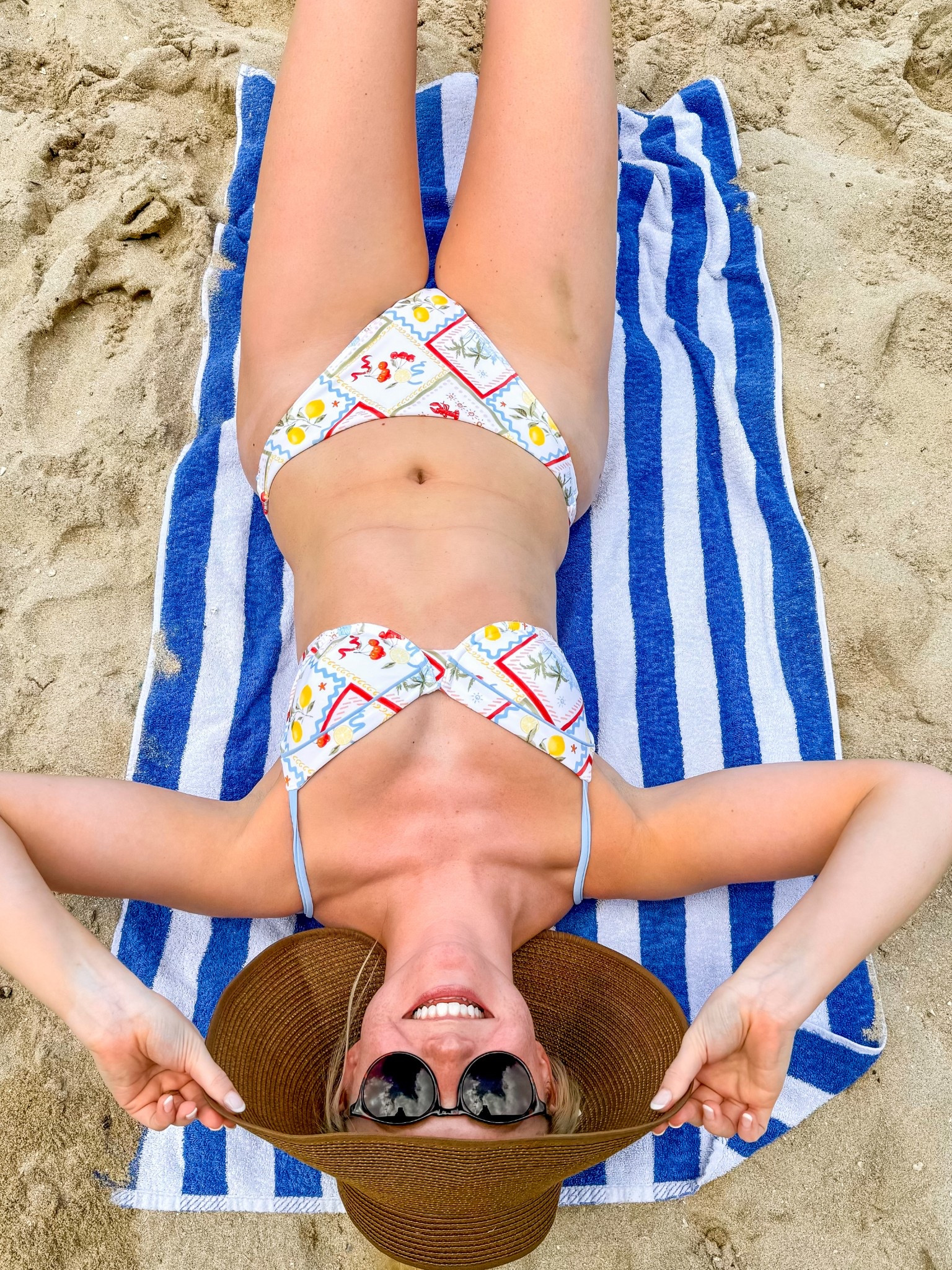 Love the fun beachy print on this bikini! Wearing a S in both top and bottom 

#LTKSaleAlert #LTKSeasonal #LTKSwim