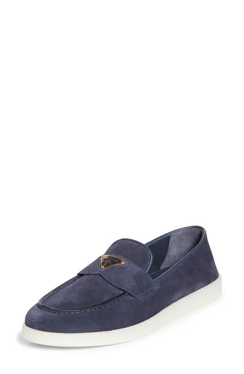 Prada Saint Tropez Loafer in Bleu at Nordstrom, Size 39.5 | Nordstrom