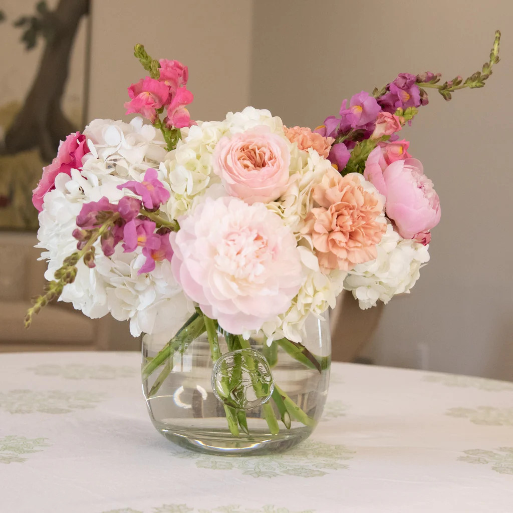 Medium Glass Hurricane Vase | Fig and Dove