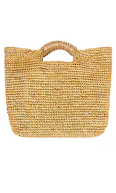 florabella Small Napa Lux Bag in Natural & Gold from Revolve.com | Revolve Clothing (Global)