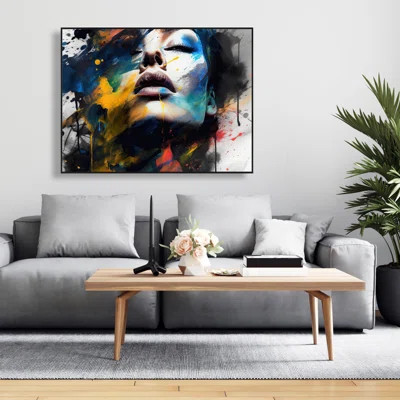Painted Beauty - Figurative Woman Framed Canvas for Home Decor | Wayfair North America