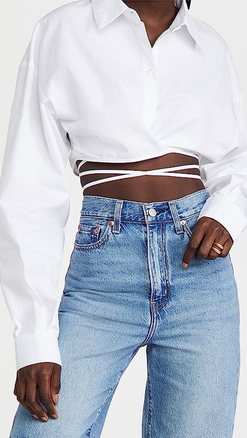 Hideaway Crop Shirt | Shopbop