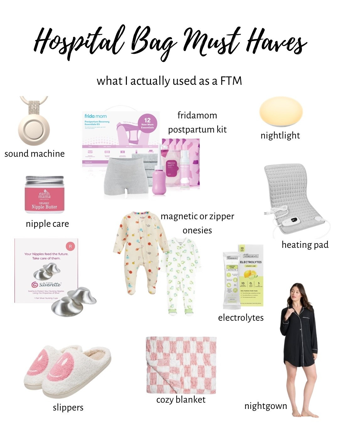 Hospital bag must haves! 

What I actually used in my hospital bag as a first time mom. The hospital has everything else you’ll need 💙

Use code MADISONPRESSEL for 35% off the blanket!

#LTKBaby #LTKmomlife #LTKBump
