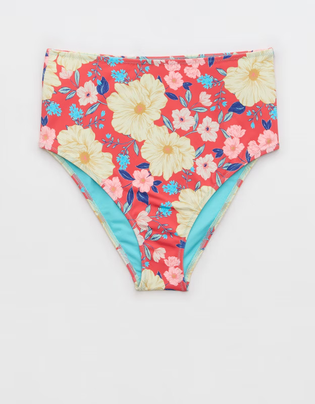 Aerie High Waisted Cheeky Bikini Bottom | Aerie