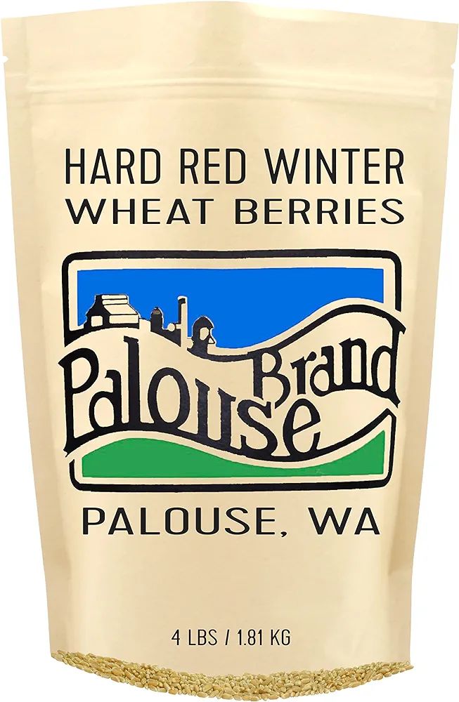 Hard Red Winter Wheat Berries | 4 LBS | Kraft Re-Sealable Bag | Desiccant Free | Sproutable | Non... | Amazon (US)