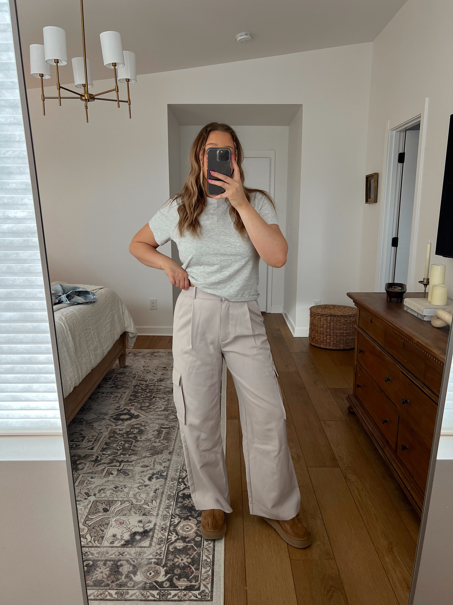 Code: AFBRE at checkout for 15% off! Cargo wide leg pant: tts 29R + tee M 