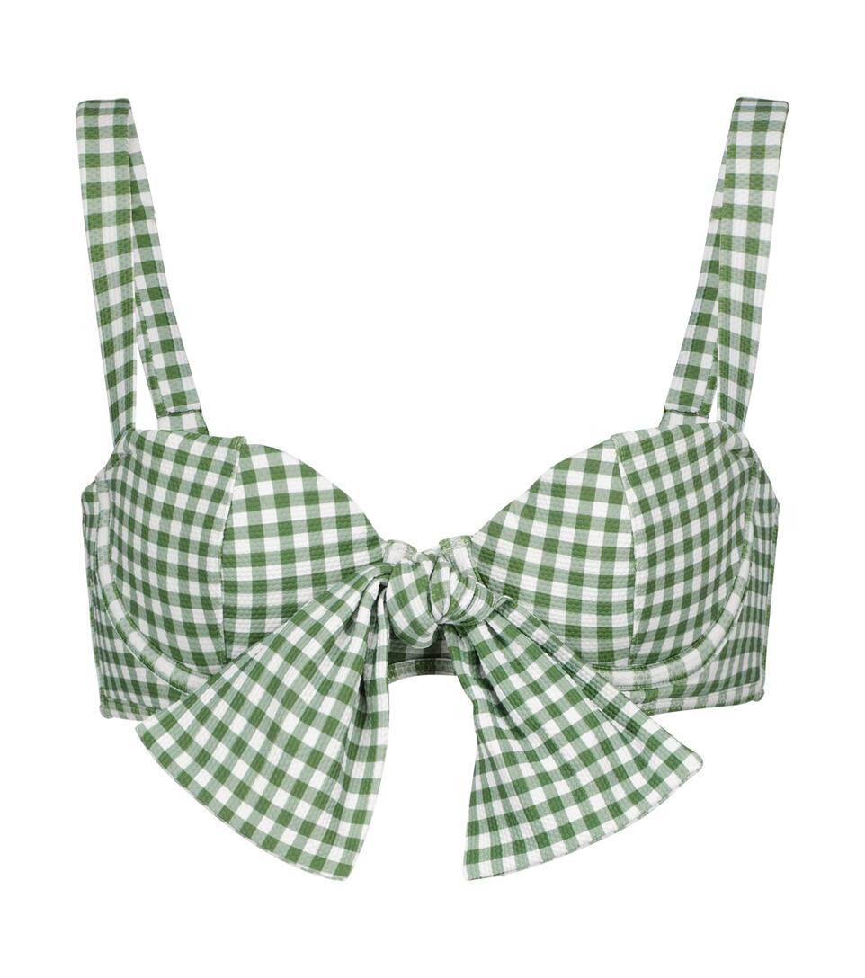 Clara gingham bikini top | Mytheresa (US/CA)