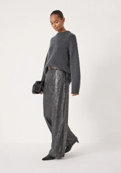 Holly Sequin Co-ord Wide Leg Trousers | Hush UK
