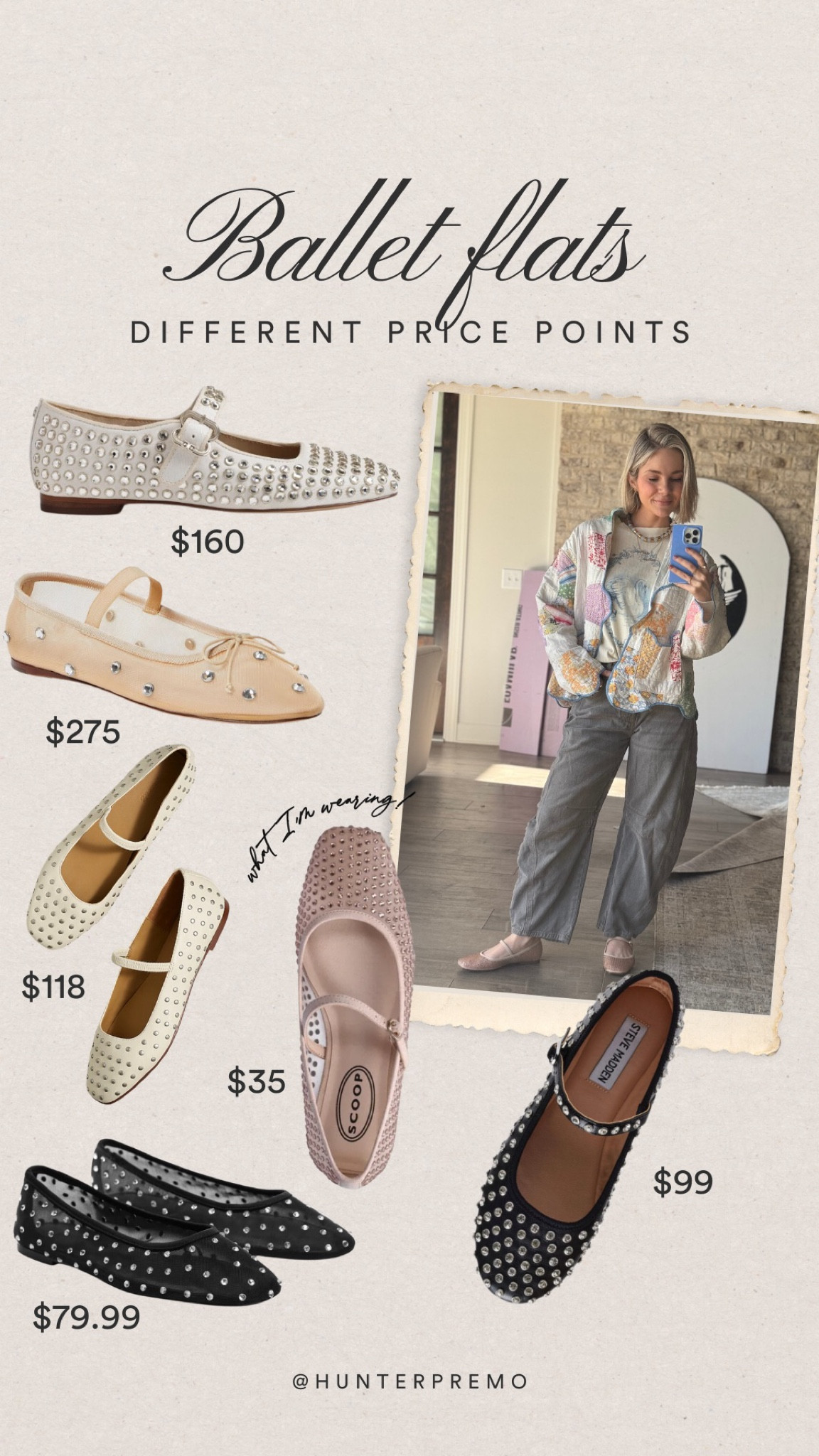Ballet flats from different price points! Under $200, under $100, under $50

#LTKshoecrush #LTKfindsunder50 #LTKfindsunder100