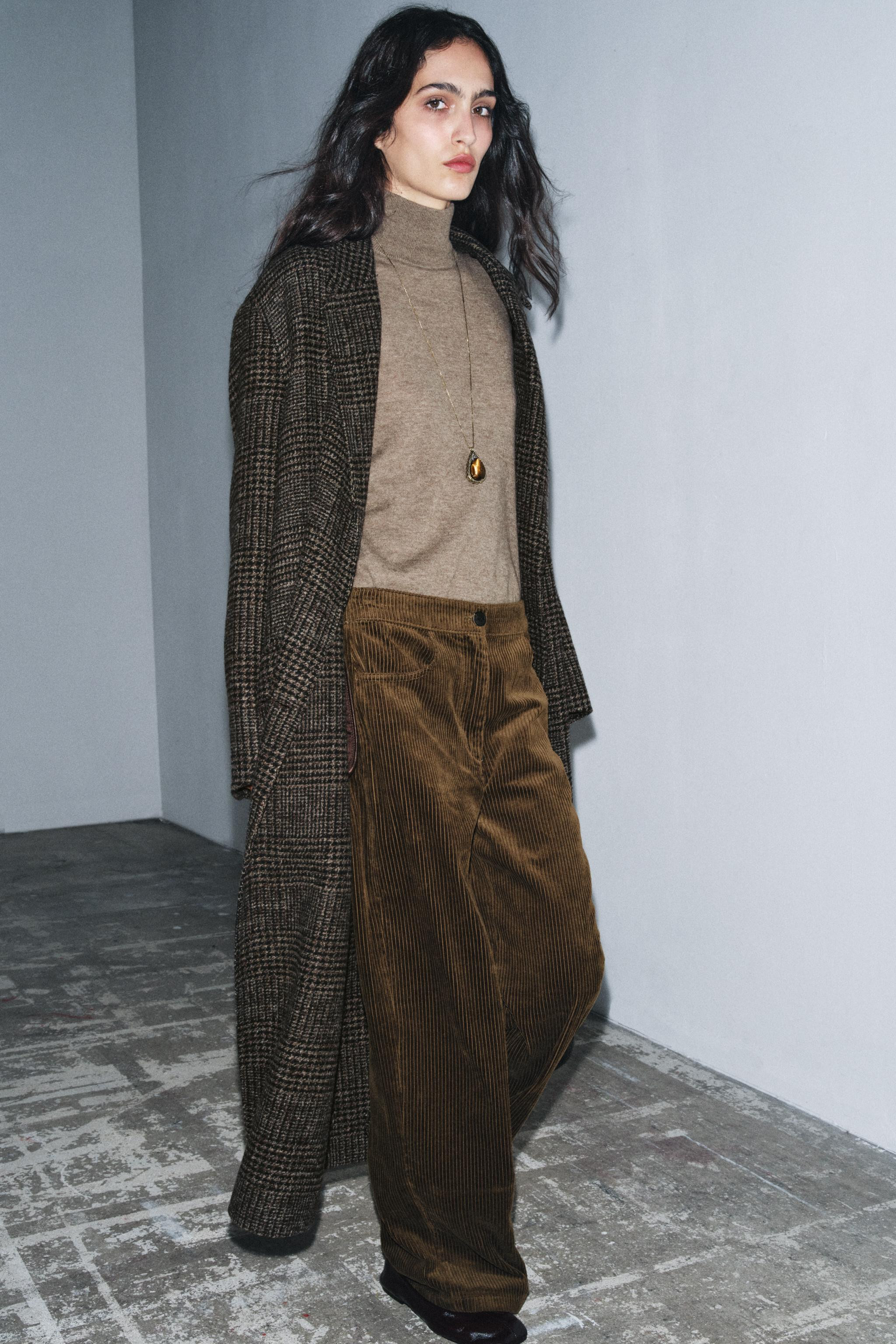 ZW COLLECTION CHECK COAT | Zara UK