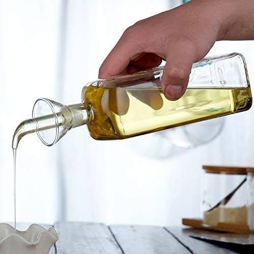 Oil Bottle Glass Olive Oil Dispenser Bottle Glass Cooking Oil Vinegar Measuring Dispenser With Sp... | Amazon (US)