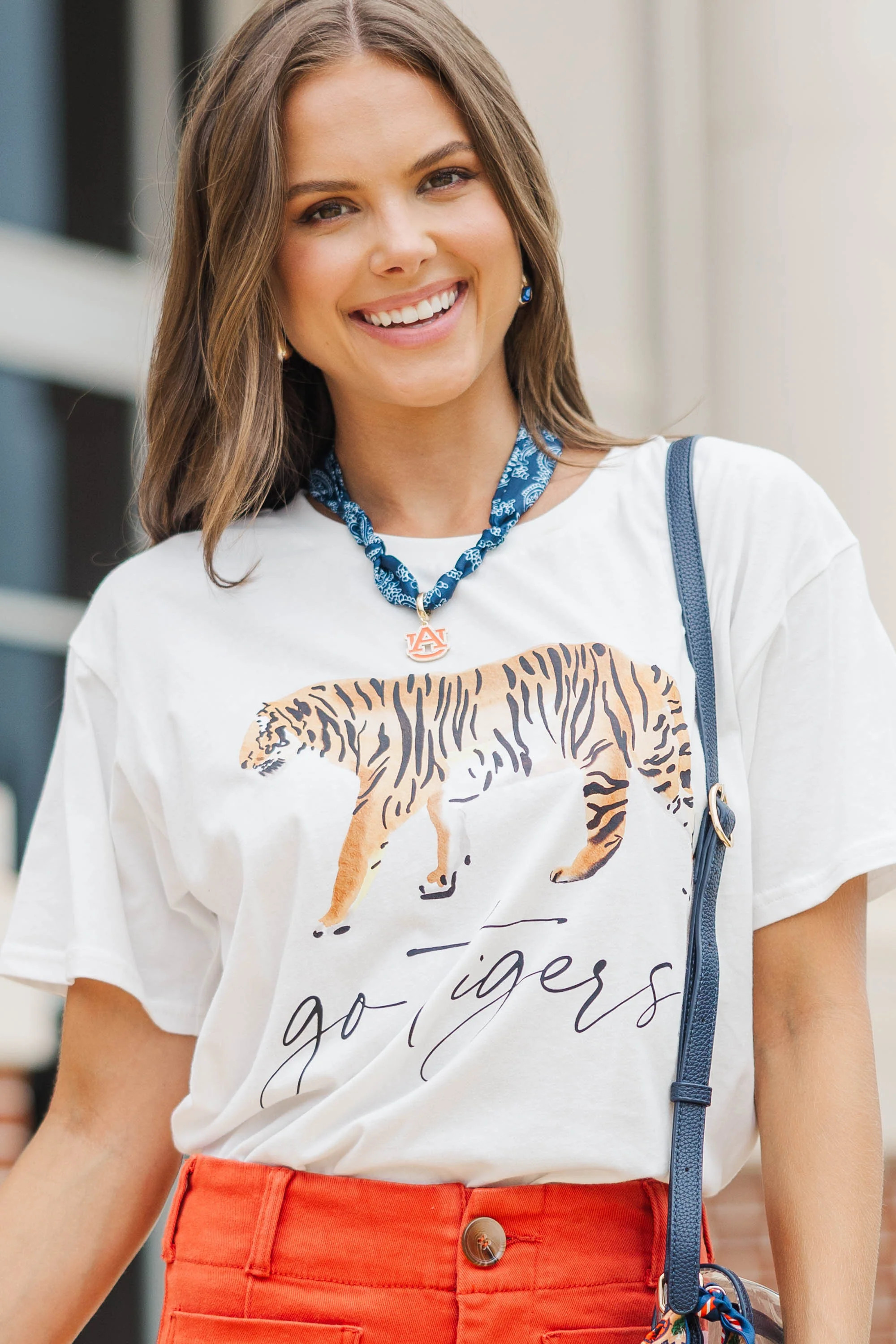 Winning Season White Tiger Graphic Tee | The Mint Julep Boutique