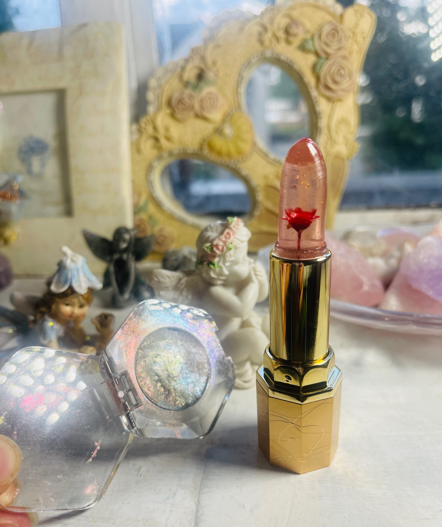 Unique beautiful makeup items !
The Fashion jelly lipstick glides on with a sheet jelly finish with  the most stunning vibrant colour and the rainbow eyeshadow highlighter picks up the light perfectly 😊


#makeup #highlighter #lipstick 

#LTKFind #LTKU #LTKbeauty