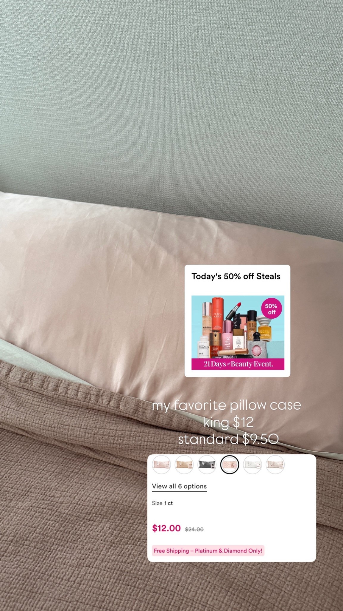 Ulta 21 Days of Beaty 🧡 DEAL! 

Kitsch silk pillowcases are a steal ☁️



#LTKBeauty #LTKSaleAlert #LTKHome