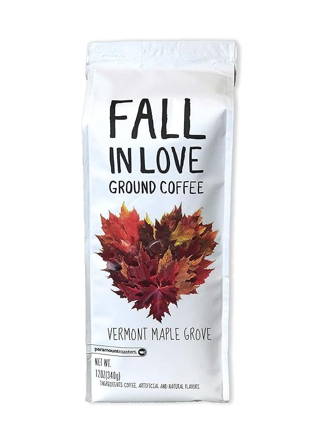 Fall In Love, Vermont Maple Grove, Maple Flavored Ground Coffee, 12 oz package | Amazon (US)