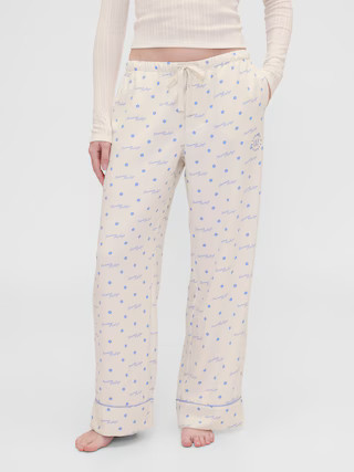 Gap × Summer Fridays Relaxed Flannel Dotted PJ Pants | Gap (US)