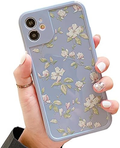 ZTOFERA Compatible with iPhone 11 Case for Girls Women, Floral Flower Pattern Design Silicone Case,  | Amazon (US)
