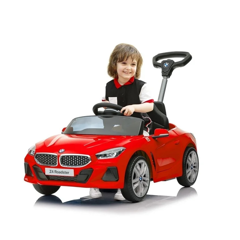 Funyard 3-in-1 Push Ride-on Car for Toddlers 1-5, BMW Z4 Toddler Car with Adjustable Push Rod | Walmart (US)