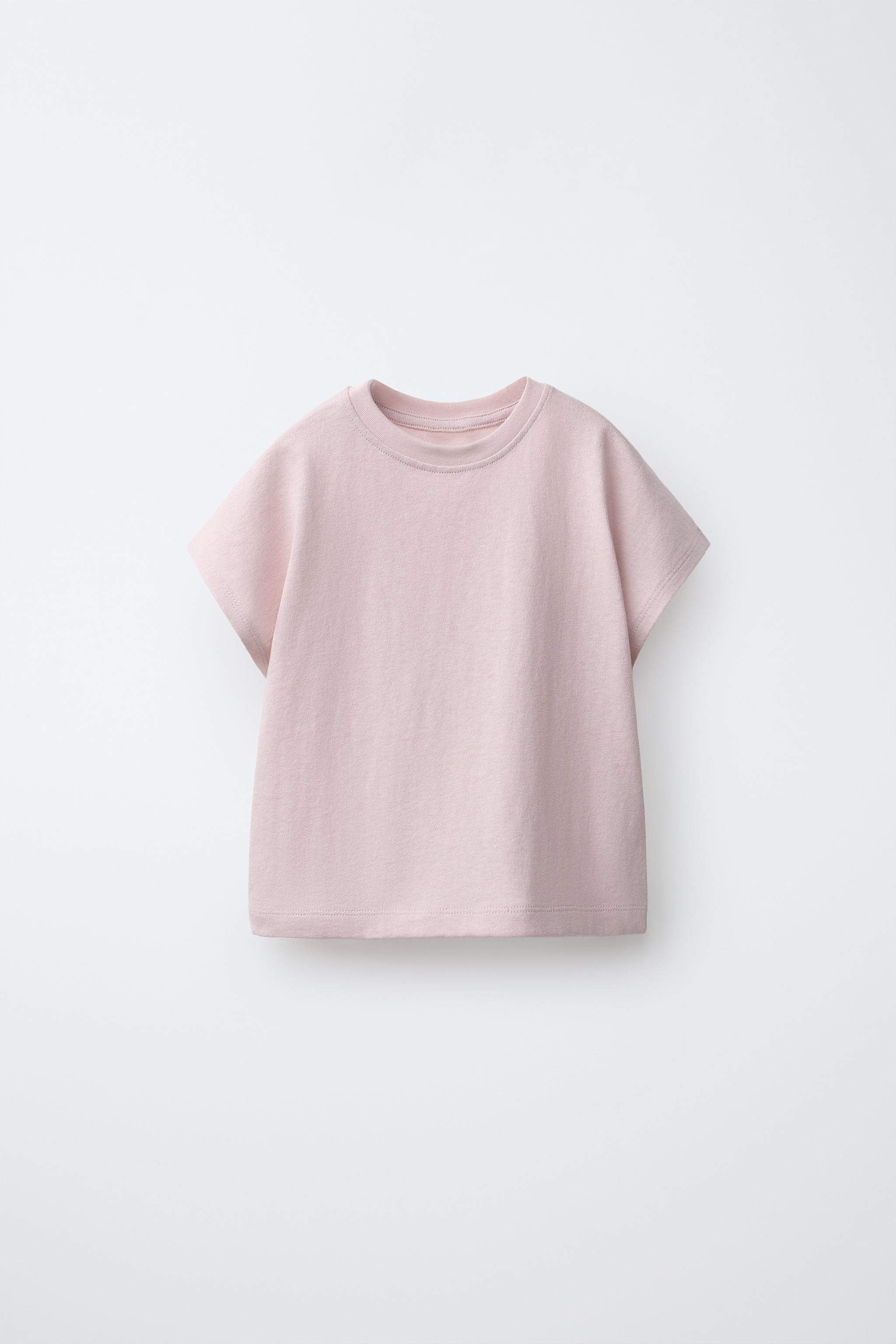 DescriptionColorContentsMeasurementsRound neck short sleeve T-shirt.Mauve1716/340/612 | Zara US