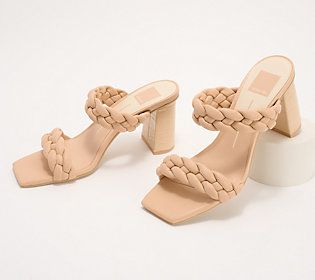 As Is Dolce Vita Braided Heeled Sandals-Paily | QVC