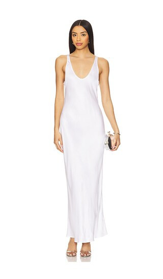 L'AGENCE Akiya Tank Dress in White. - size XXS | Revolve Clothing (Global)