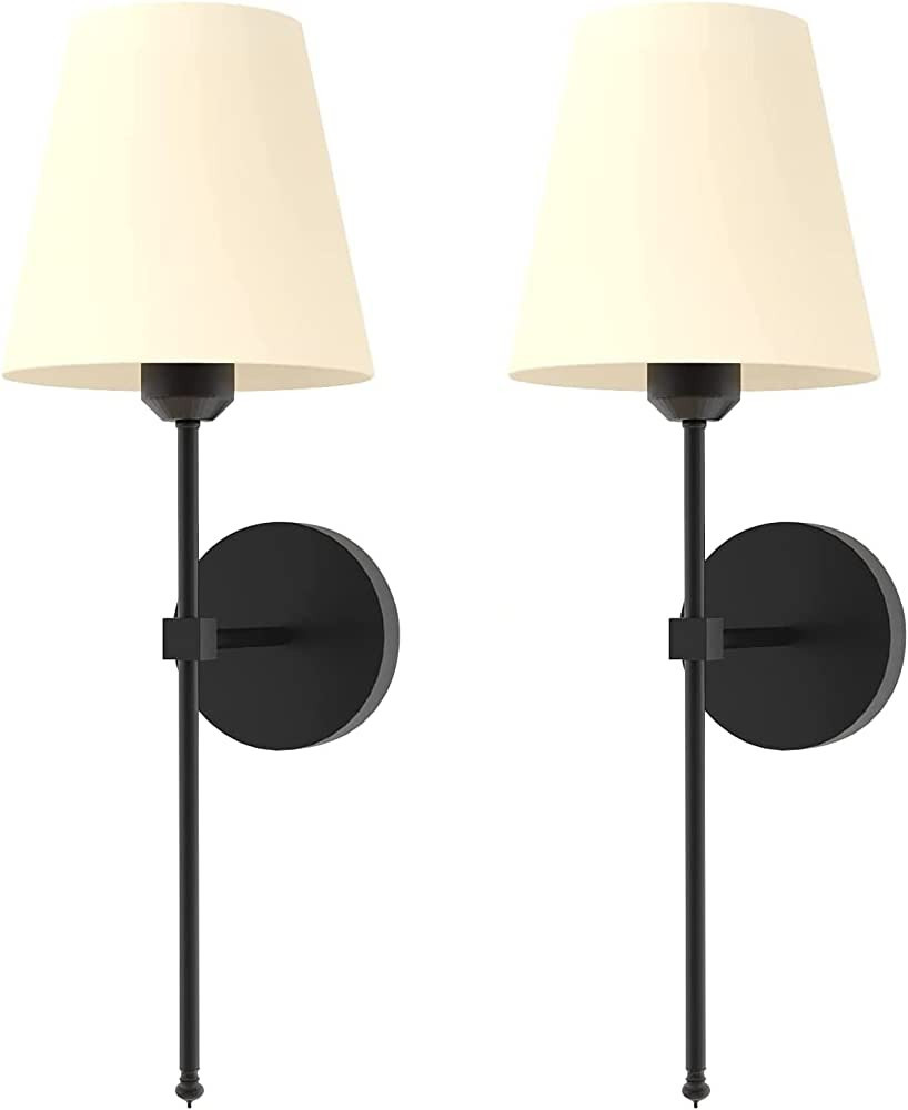 Tumgog Battery Operated Wall Light Set of 2，with Remote Control Dimmable Not Hardwired Wall Sco... | Amazon (US)