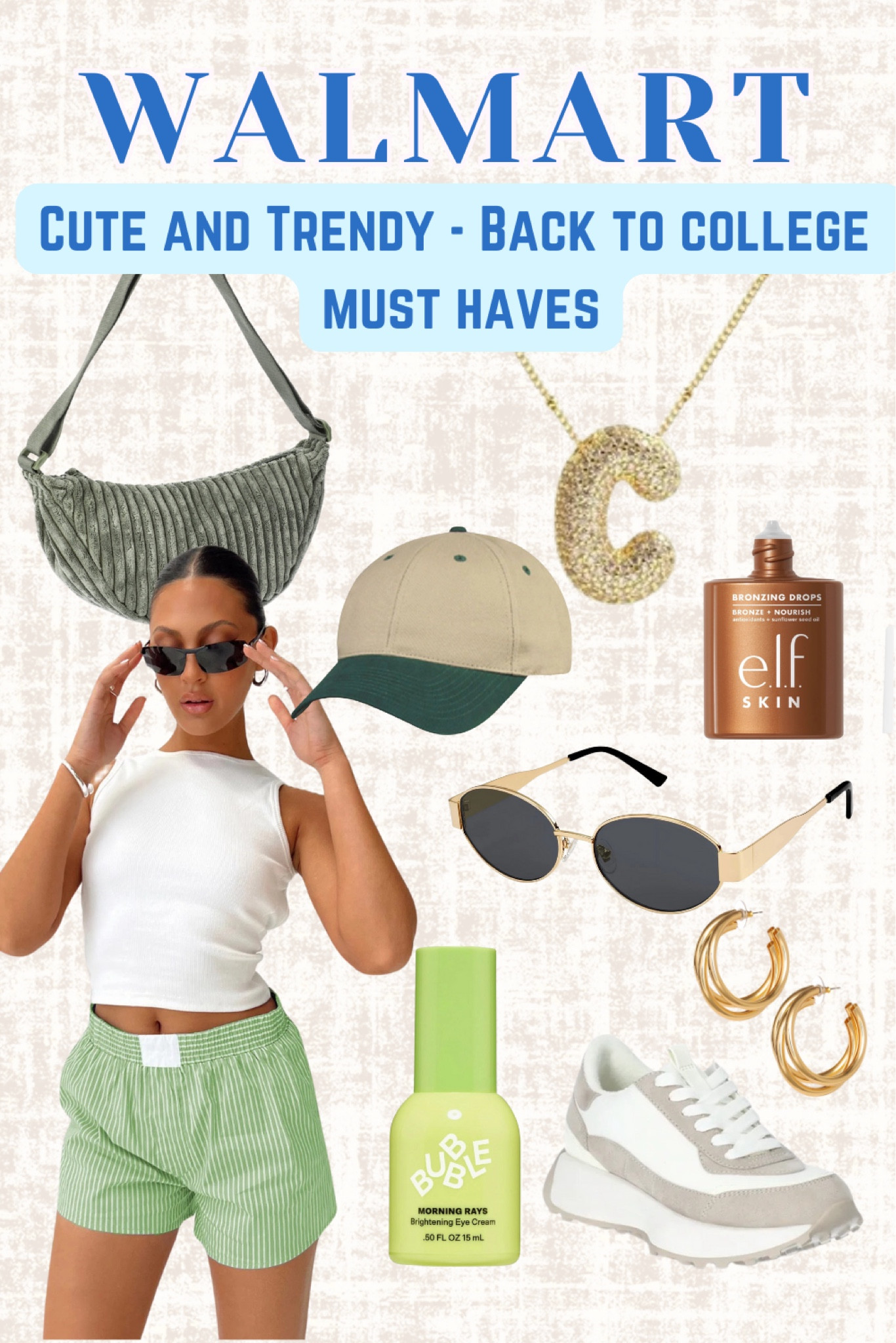 Walmart Must haves! 

Cute and trendy, Pinterest aesthetic outfit inspired for Back to school and back to college. Skincare finds at Walmart 

Green outfit ideas. Boxer shorts. Cute, affordable accessories for everyday wear. Casual travel outfit. 
#walmartfinds #greenoutfit #boxershortsoutfit #styledoutfitinspo 


#LTKMidsize #LTKStyleTip #LTKBacktoSchool