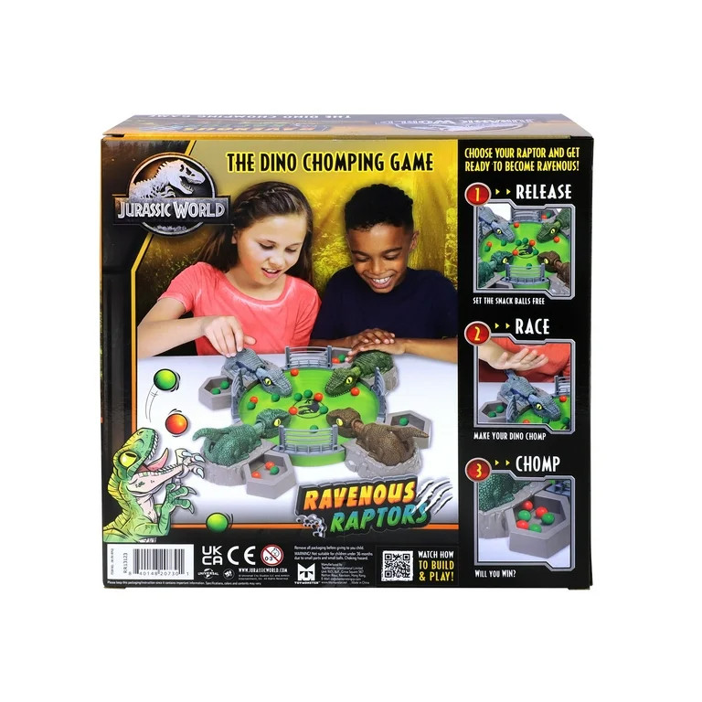 Jurassic World Ravenous Raptors, Dinosaur Family Game for Ages 4 and up; for 2 to 4 Players | Walmart (US)
