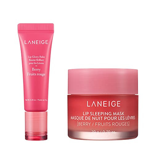 LANEIGE Lip Sleeping Mask Berry: Hydrate and Nourish + Lip Glowy Balm Berry Hydrate & Tint with Murumuru and Shea Butter | Amazon (US)
