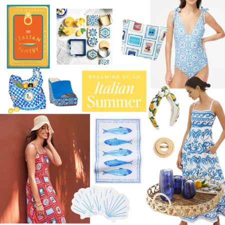Summer by the sea: Italian style.

A spritz of lemon, blue and white tiles and fun coastal prints. 

 #HomeDecor, #Lifestyle #summeroutfit #wedges #cookbook #dresses #summerentaining #swim #onepiece #coastal #travelinspo





#LTKSeasonal #LTKTravel