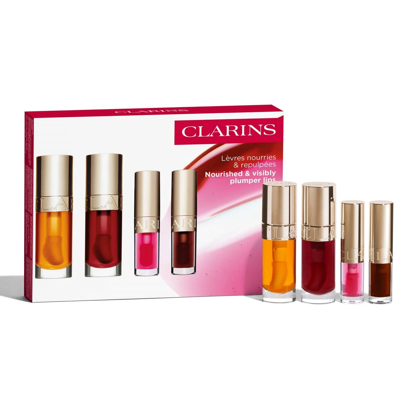 Plump + Shine Lip Oil Collection | Featuring Iconic Full-Size + Mini Lip Oils | For Visibly Plump... | Clarins USA