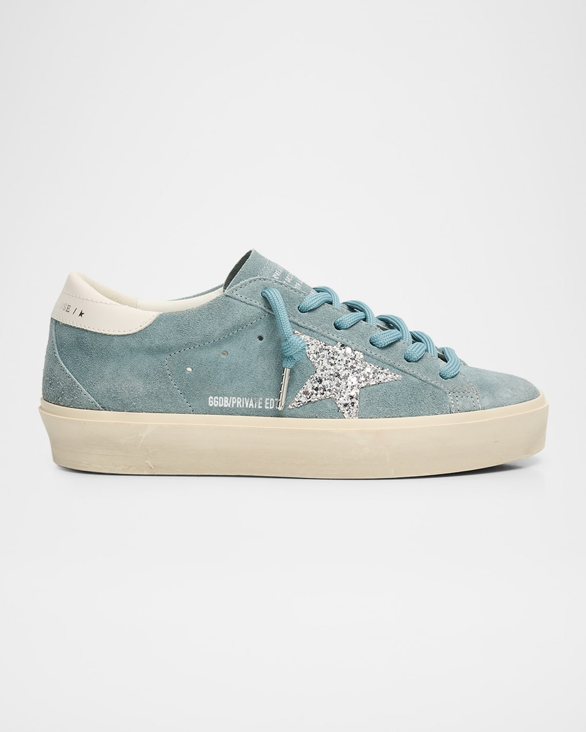 Hi Star Suede Glitter Low-Top Sneakers | Neiman Marcus