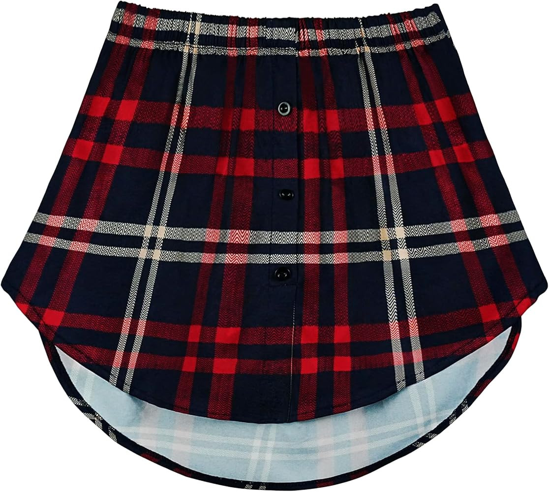 OBBUE Women's Mini Adjustable Shirt Extender Removable Layering Half Length Underskirt with Butto... | Amazon (US)