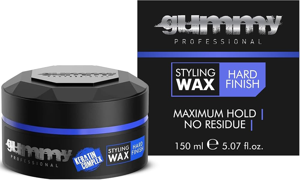 Gummy Professional Hard Finish Hair Wax - Maximum Hold Styling Wax - Transparent Water-Based Non-... | Amazon (US)
