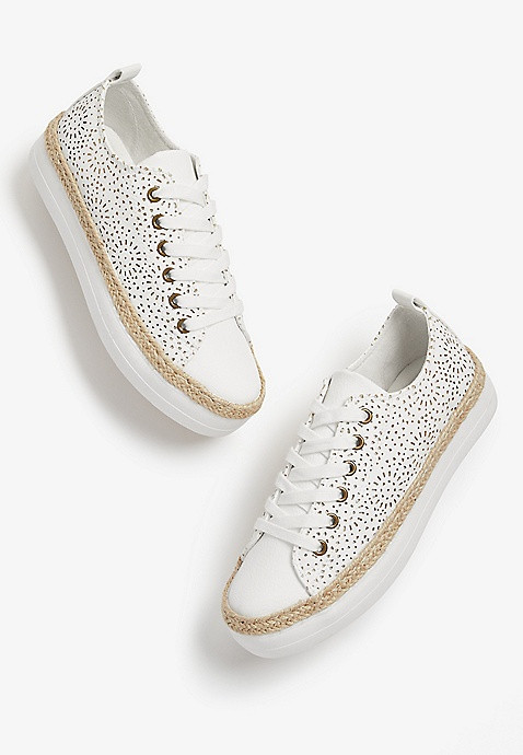 Faith White Platform Sneaker | Maurices