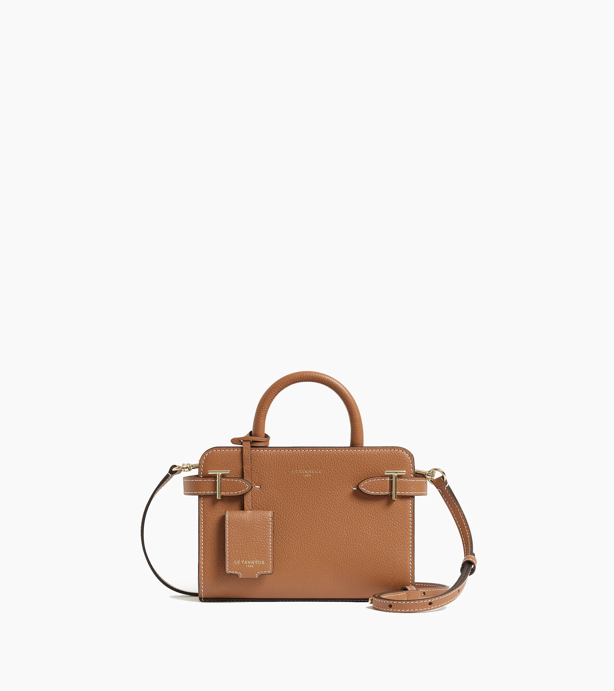 Emilie
         mini handbag in grained leather | Le Tanneur