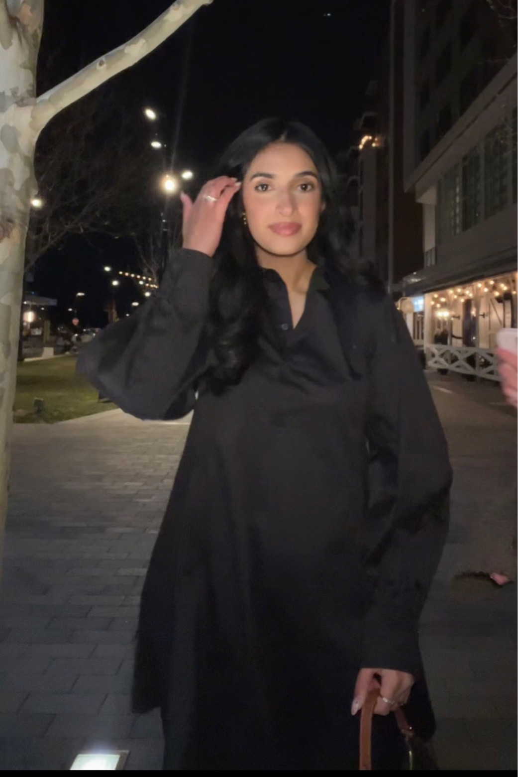 A classic black shirt dress 

#LTKSeasonal #LTKstyletip #LTKsalealert