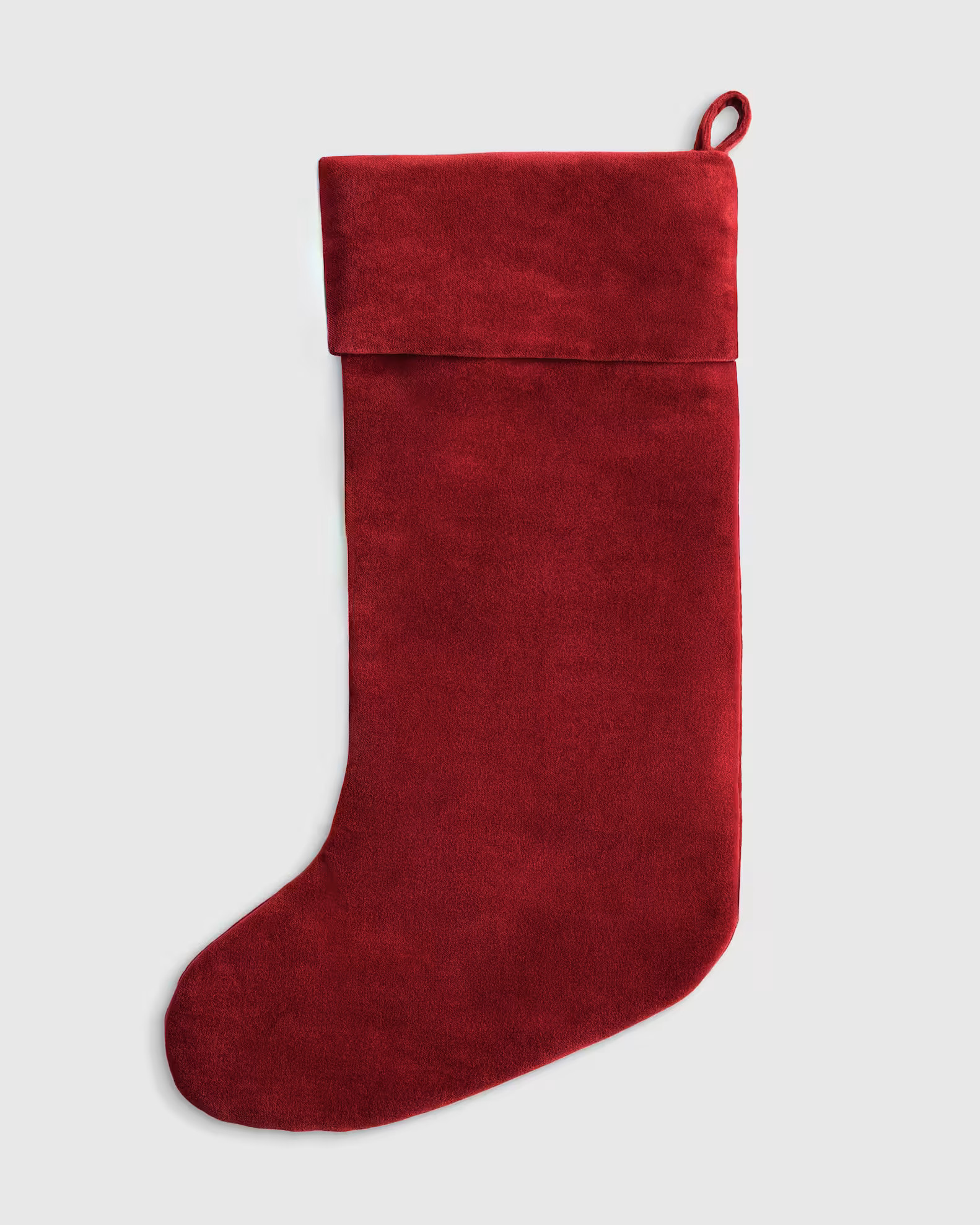 Cotton Velvet Stocking in Red | Quince